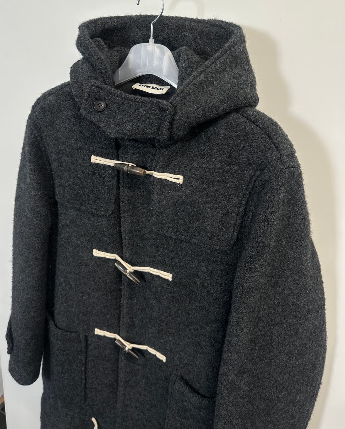 AT THE BAGEL 엣더베이글 알파카 더플후드 코트 (free) 상품이미지3