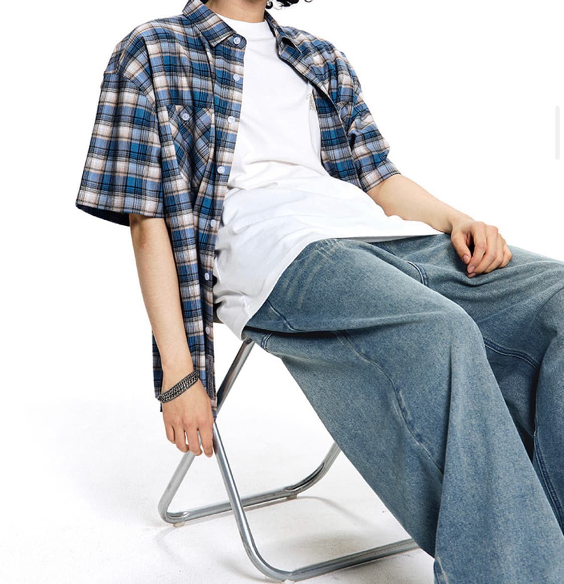 필루미네이트 워시드 데님 팬츠 L사이즈 상품이미지3