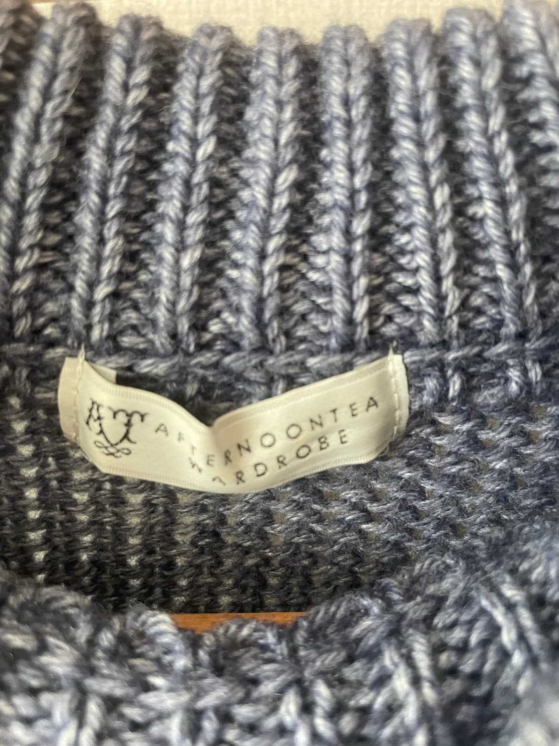 모리걸 빈티지 하늘 잔꽃 니트 레이어드 원피스 🩵🌸 상품이미지2