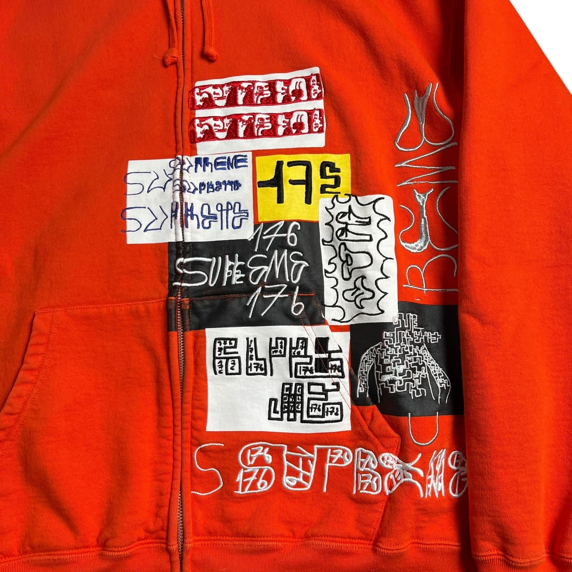 Supreme 슈프림 176 후드집업 오렌지 상품이미지3