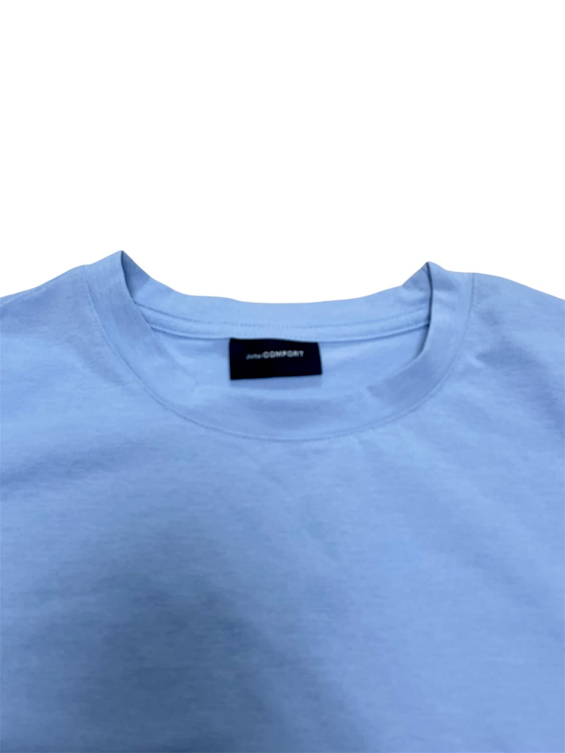 지초이컴포트 25-002 로고 반팔 티셔츠 스카이블루 상품이미지3
