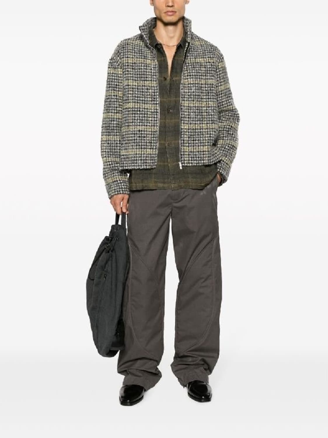 아워레가시 자켓 하운드 투스 폴로 슈렁큰 폴로 48 사이즈 상품이미지1