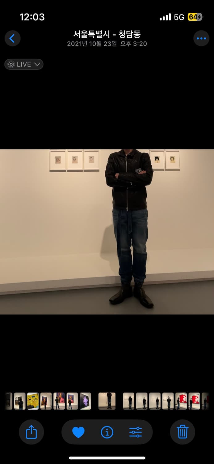 빈티지 레더 자켓 상품이미지4