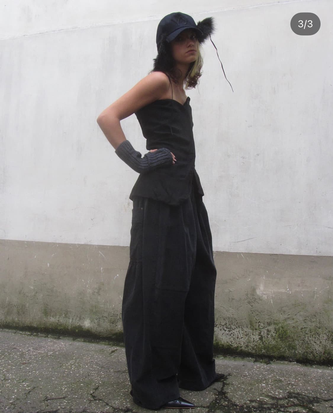 [Open yy]CRINKLED UNBALANCED BUSTIER 상품이미지4