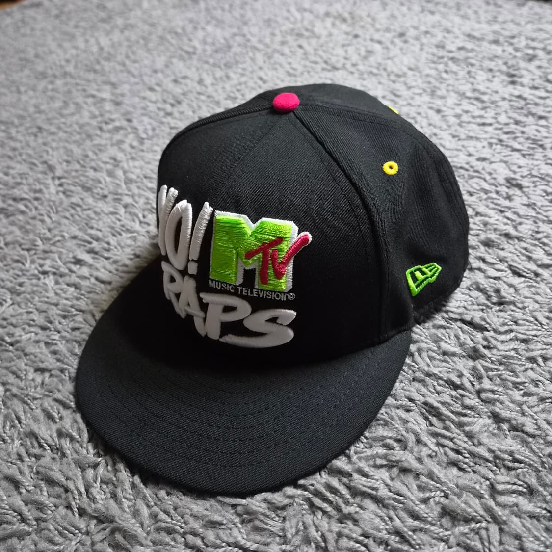 뉴에라 모자 59fifty mtv yo raps 7 5/8 힙합 빈티지캡 상품이미지3