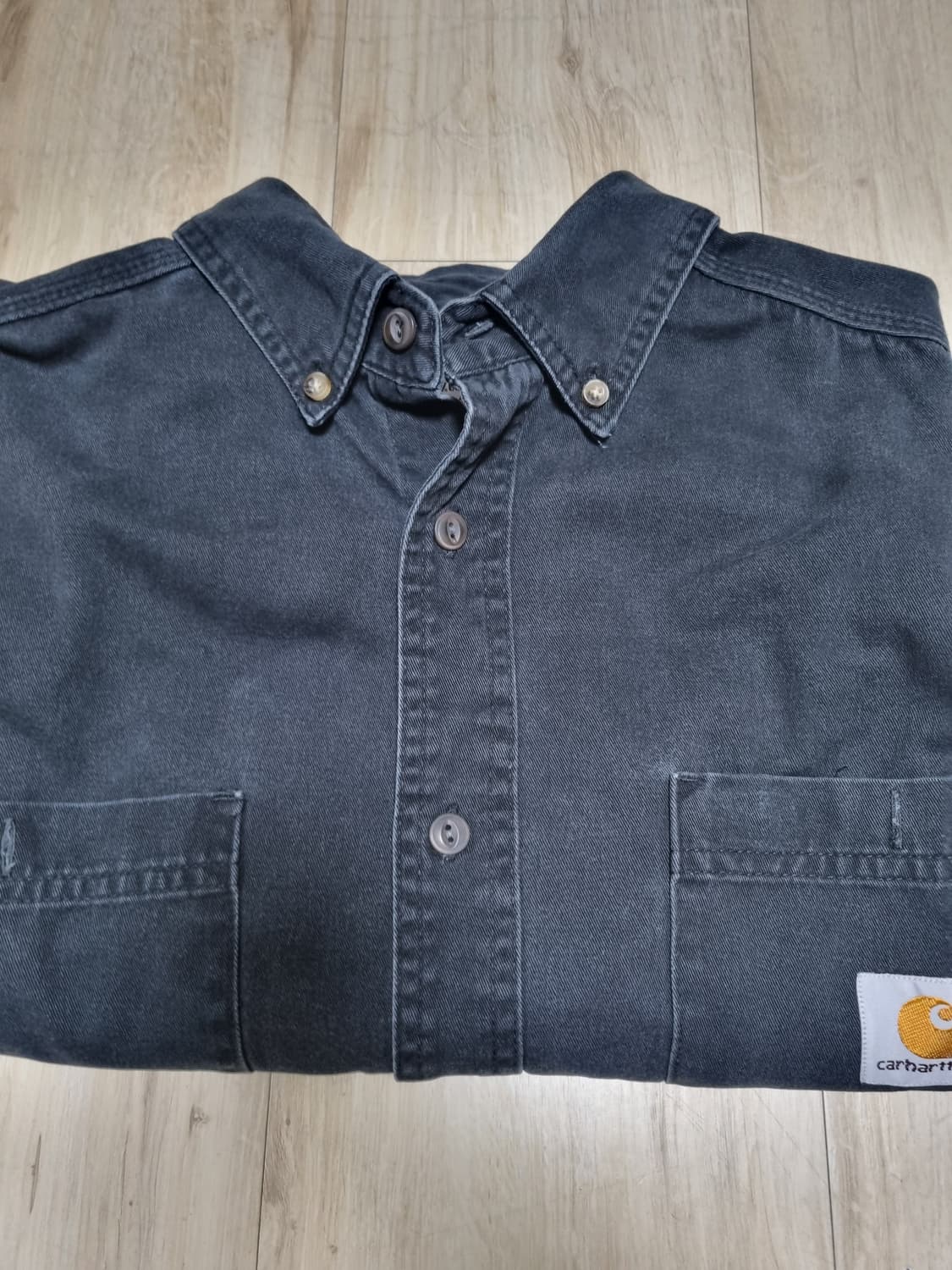 칼하트 반팔 흑청 데님셔츠 2XL 상품이미지4