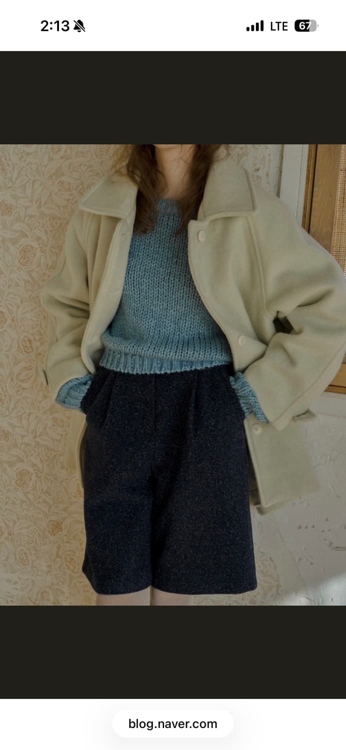 위드아웃썸머 버니 울 버뮤다팬츠 상품이미지2