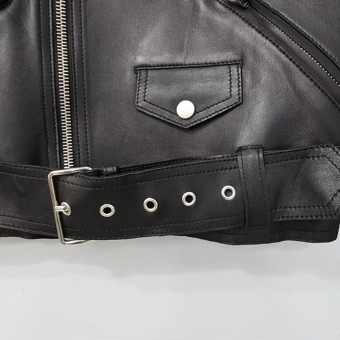 CELINE 셀린느 클래식 램스킨 바이커 자켓 55반 상품이미지6