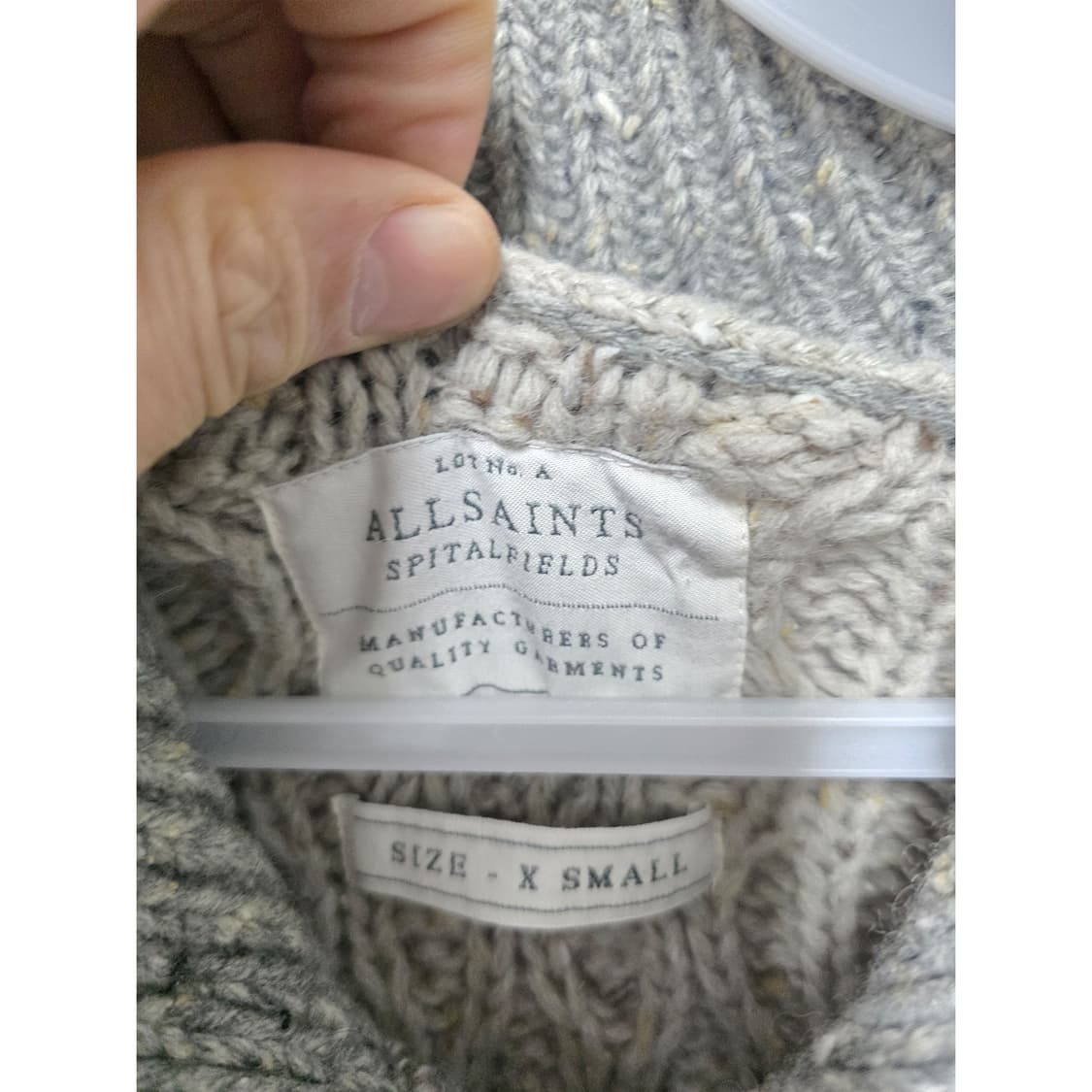 올세인츠 꽈배기 니트 가디건 S 상품이미지2