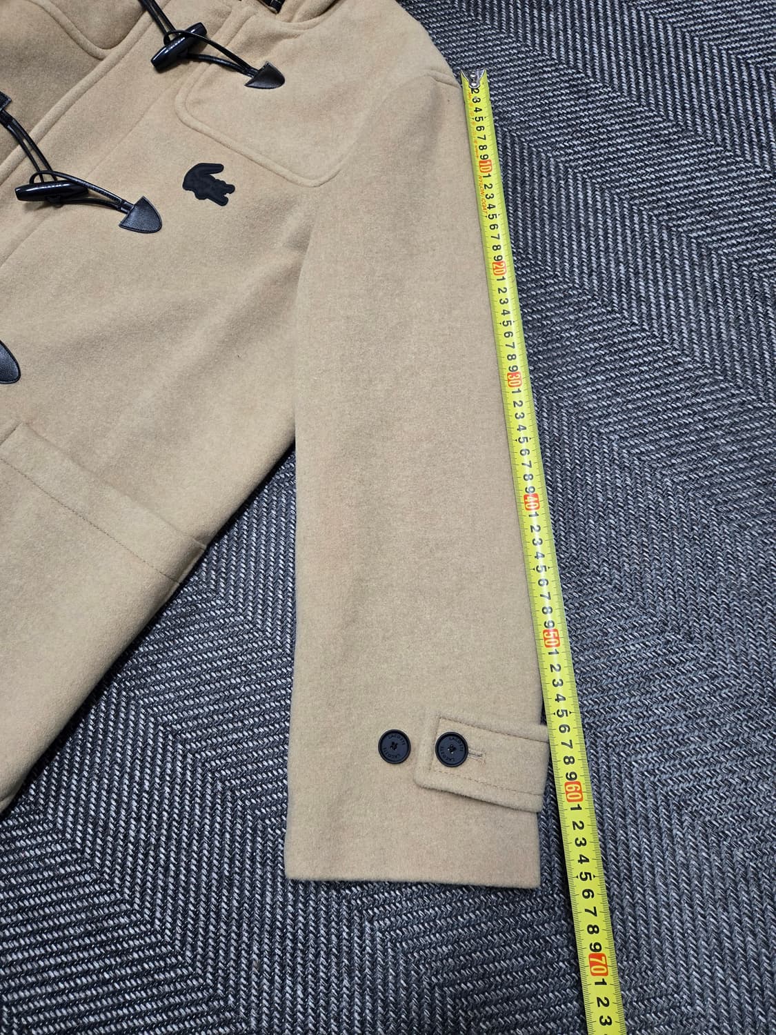 라코스테 남여공용 울70% 혼방 후드 더플 코트 BH7284 상품이미지8