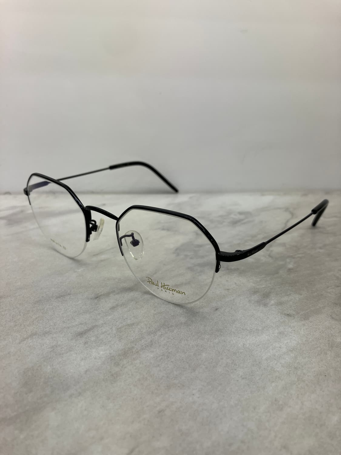 B40 폴 휴먼 Paul hueman 블랙 라운드 반무테 안경 상품이미지9