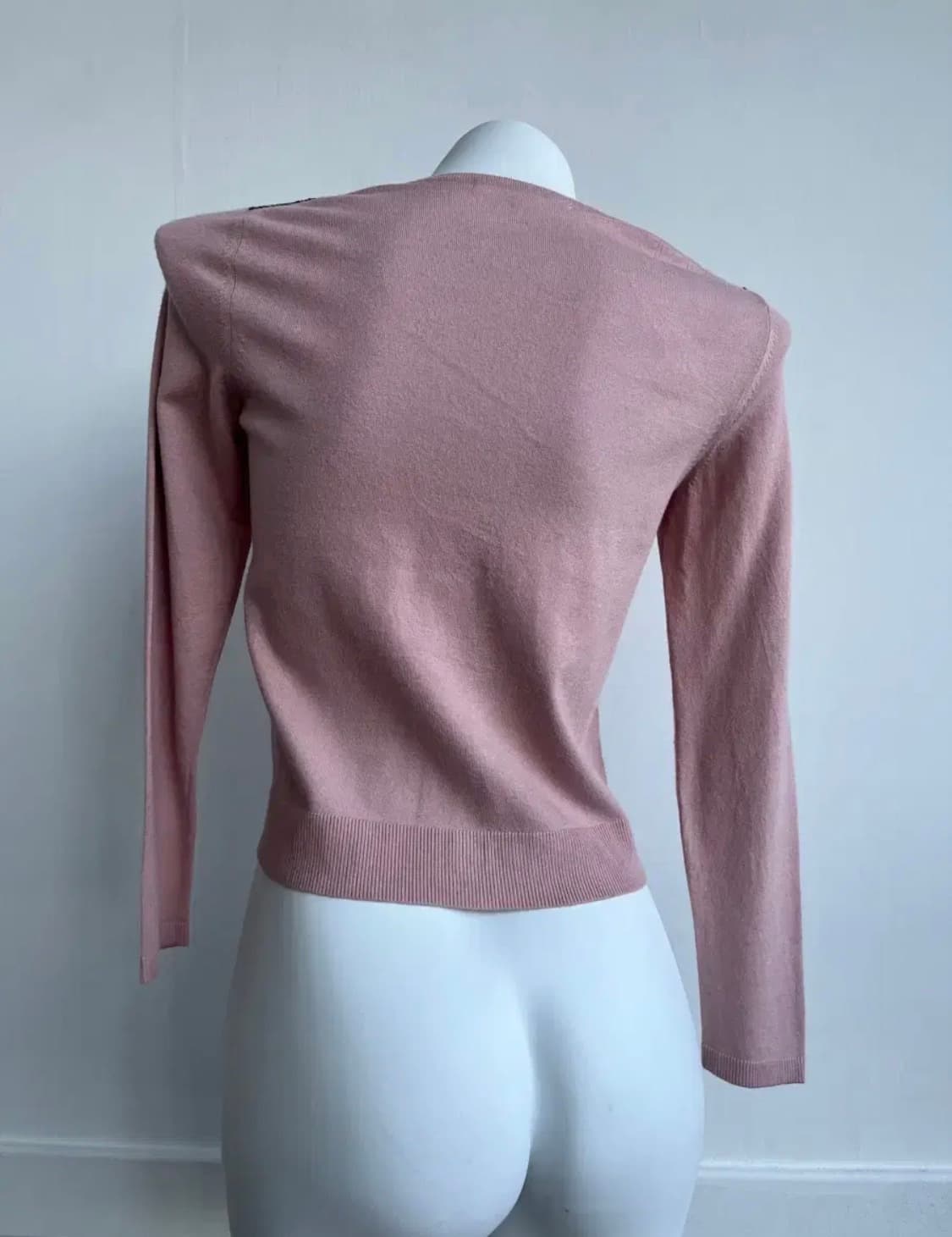 블랙 레이스 연핑크 가디건 상품이미지5