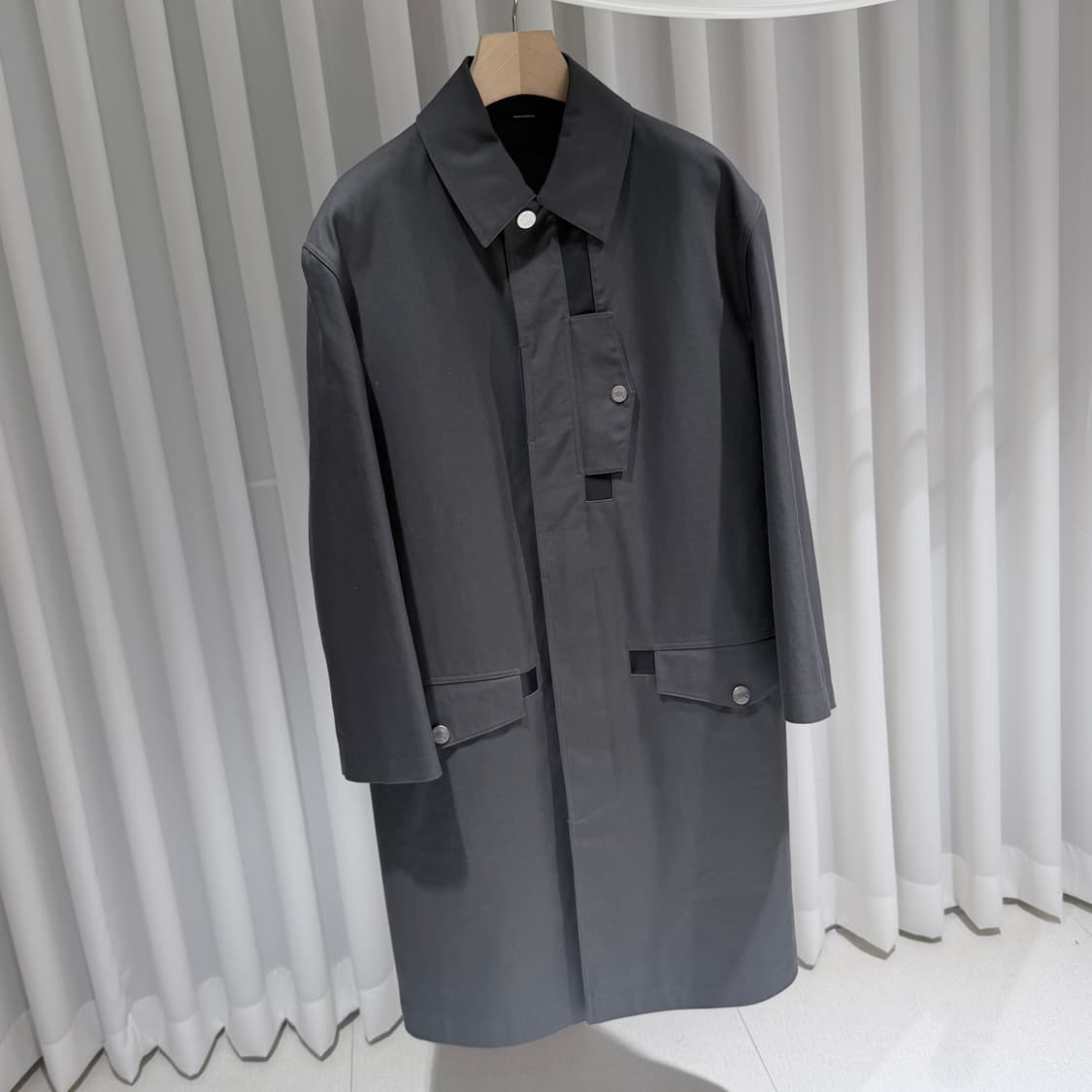 (A+/50) / 에르메스 그레이 코튼 롱코트 상품이미지3
