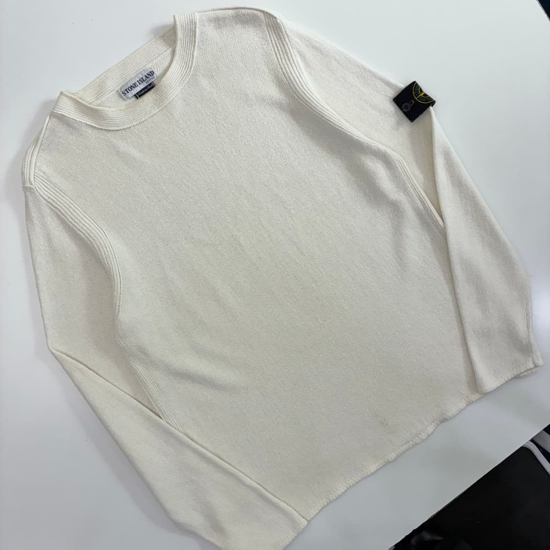 Stone Island 스톤 아일랜드 90‘s 크림 아이보리 그런지 외펜 상품이미지2