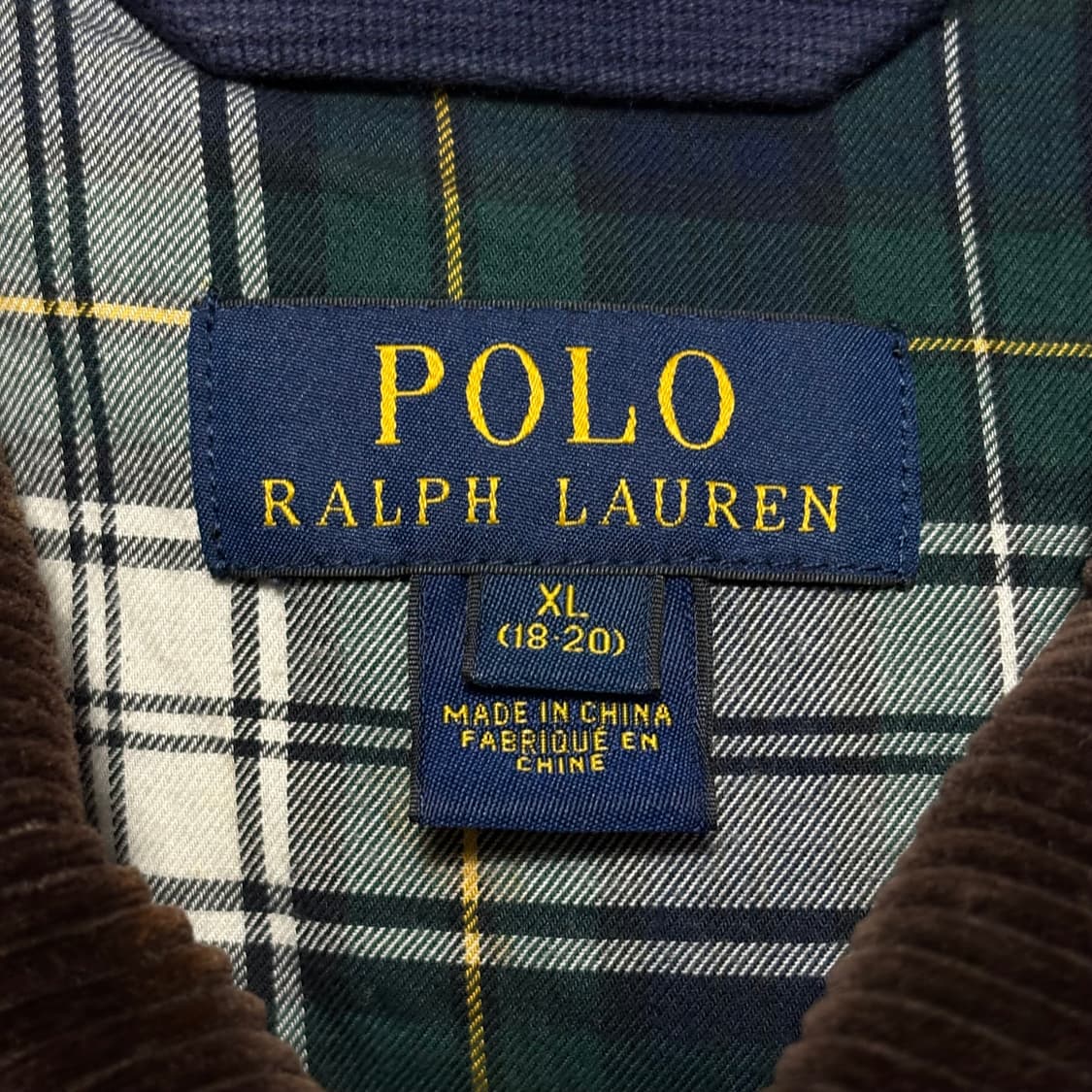 XL 폴로랄프로렌 코듀로이 카라 왁스 자켓 상품이미지4