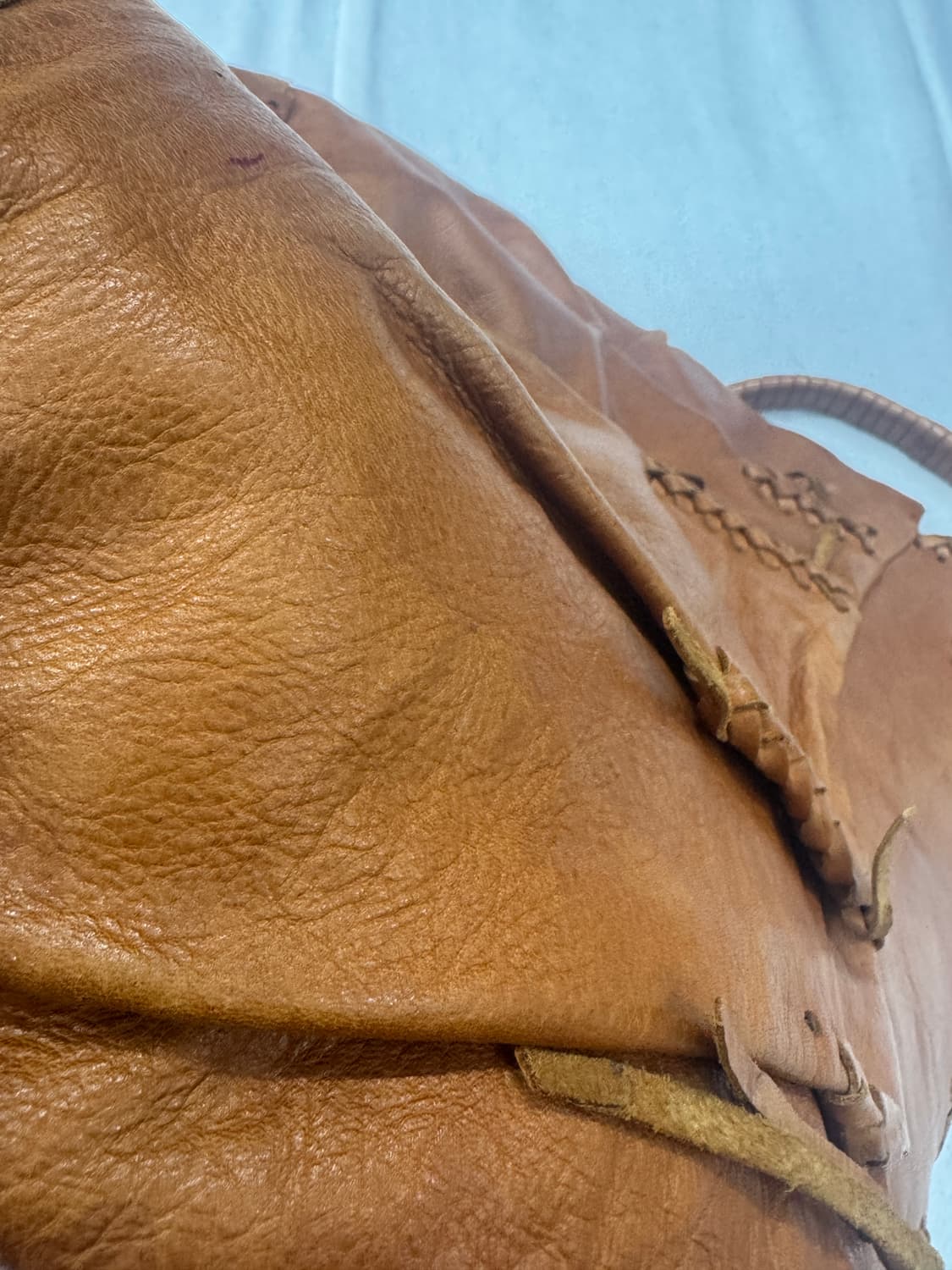 original leather 리얼 가죽 빈티지 짜임 숄더백 그런지 히피 상품이미지6