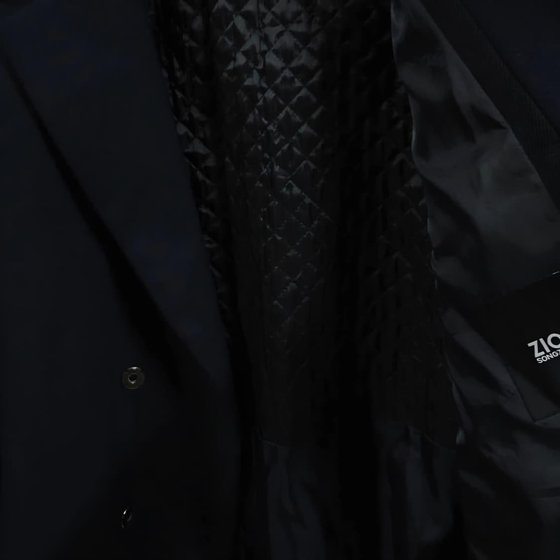 105)지오송지오 루즈핏 코트 FW늦가을 초겨울 다크네이비 상품이미지5