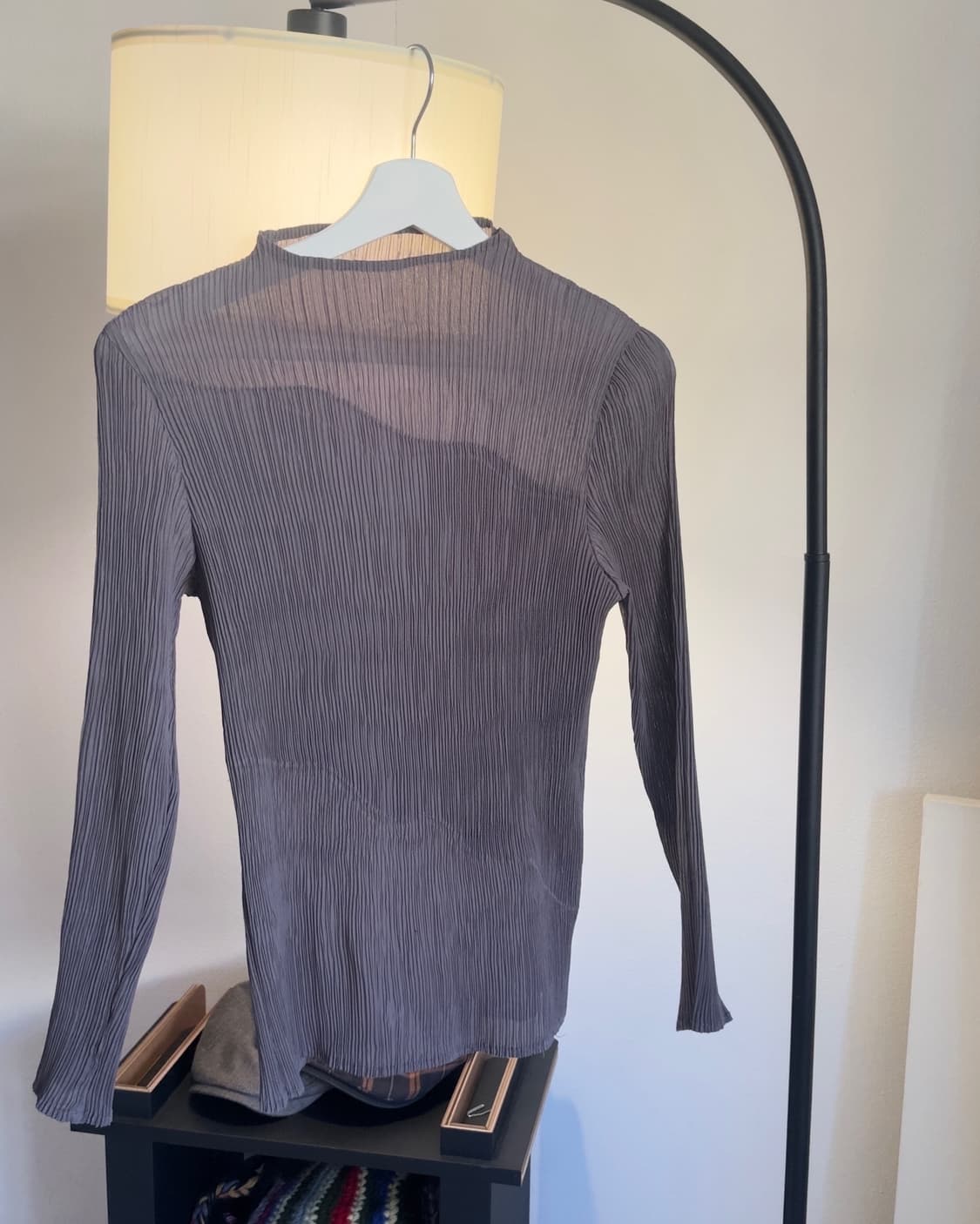 [vtg] wave pleats long sleeve 상품이미지2
