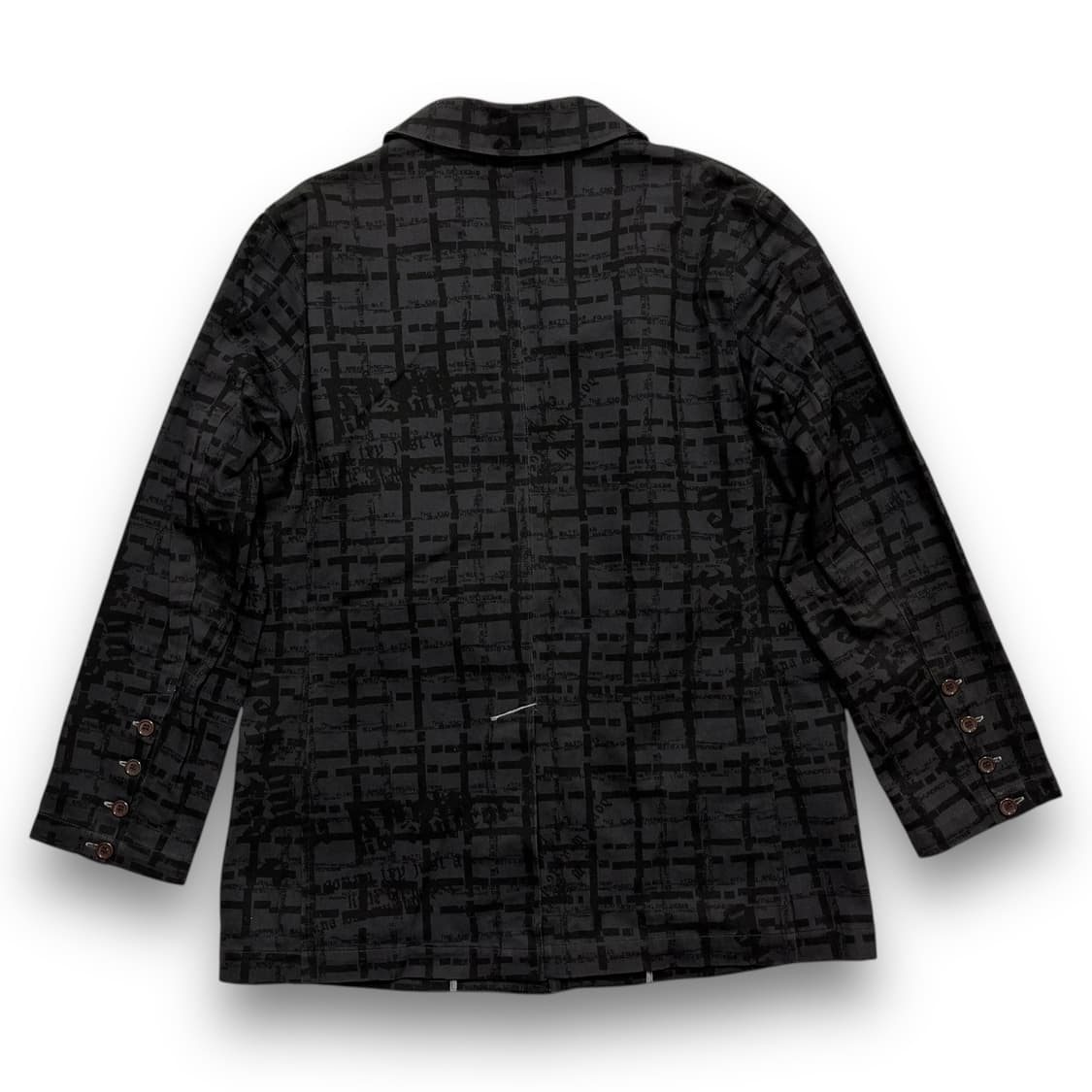 SLASH N NUMBER Skull lettering blazer 상품이미지5