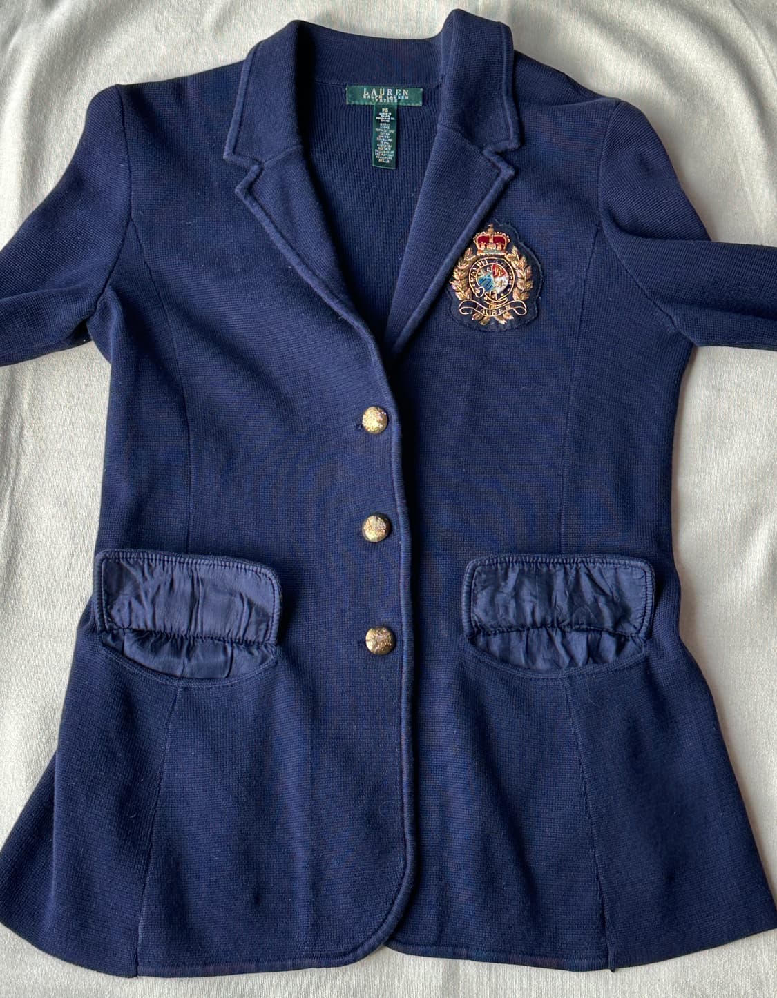 랄프로렌 여성 금장 네이비 가디건 PS 상품이미지2