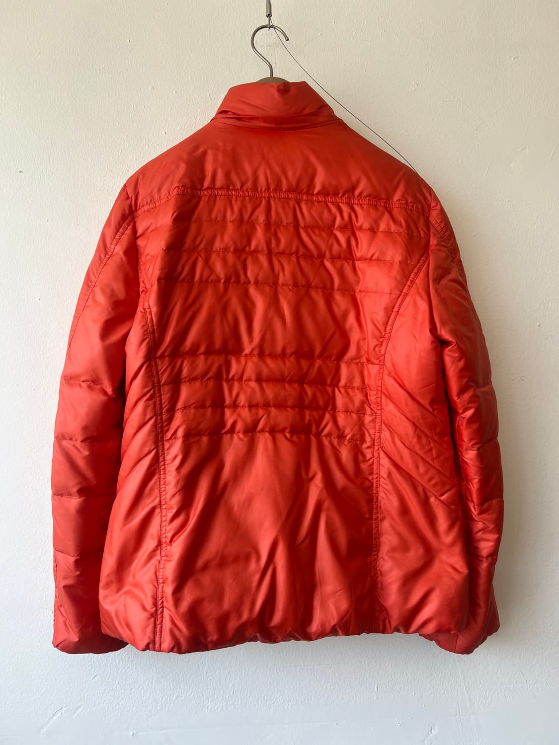 보그너 여성 오렌지레드 덕다운패딩점퍼 간절기패딩 상품이미지3