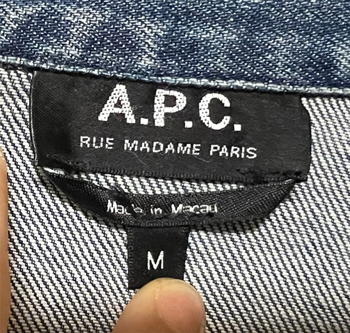 A.P.C. 아페쎄 남자 청자켓 춘추 캐주얼 기본스타일 M 95 상품이미지3