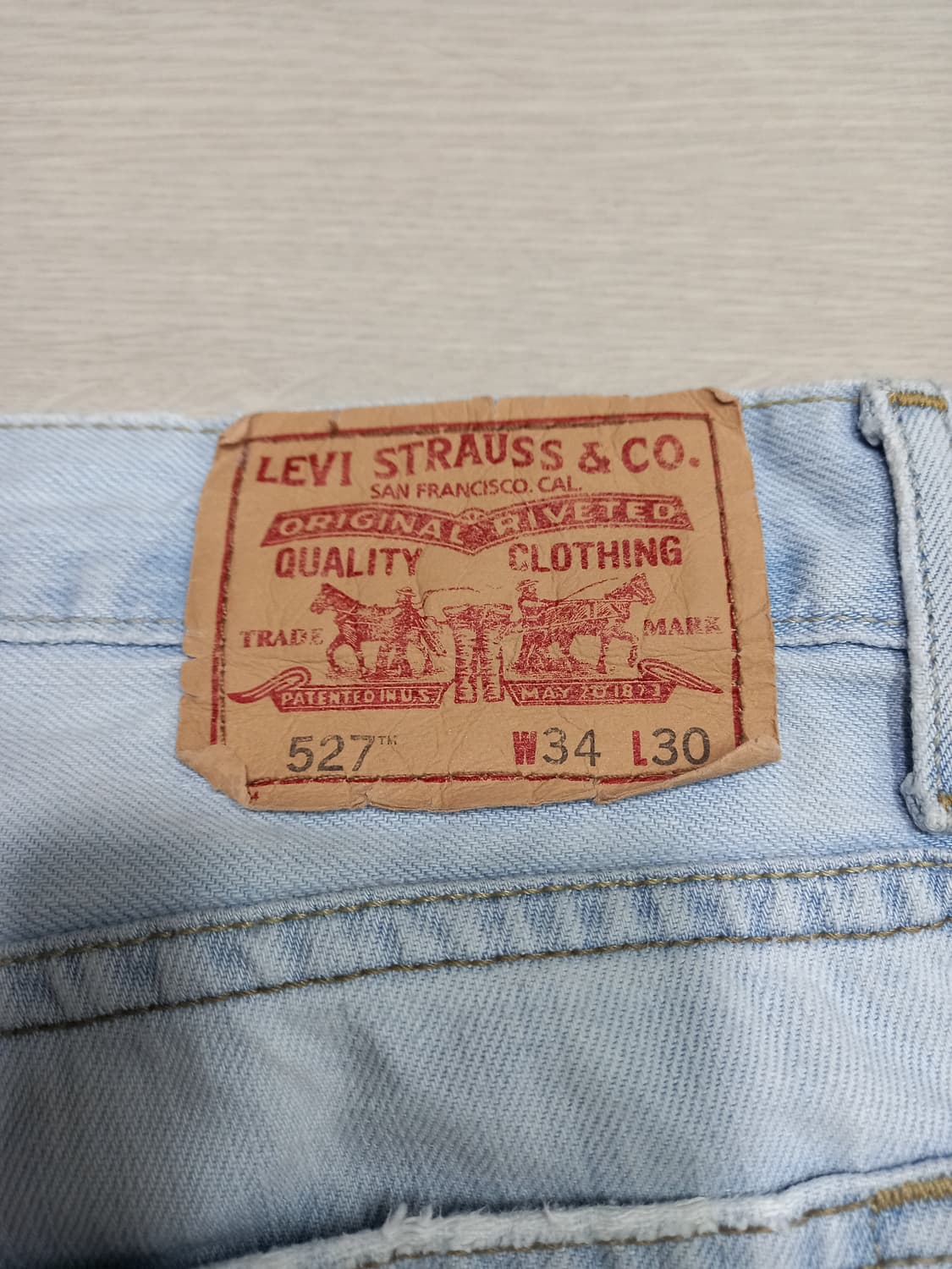 34-35 00's 리바이스527 Egypt 부츠컷 연청 34-580 상품이미지5