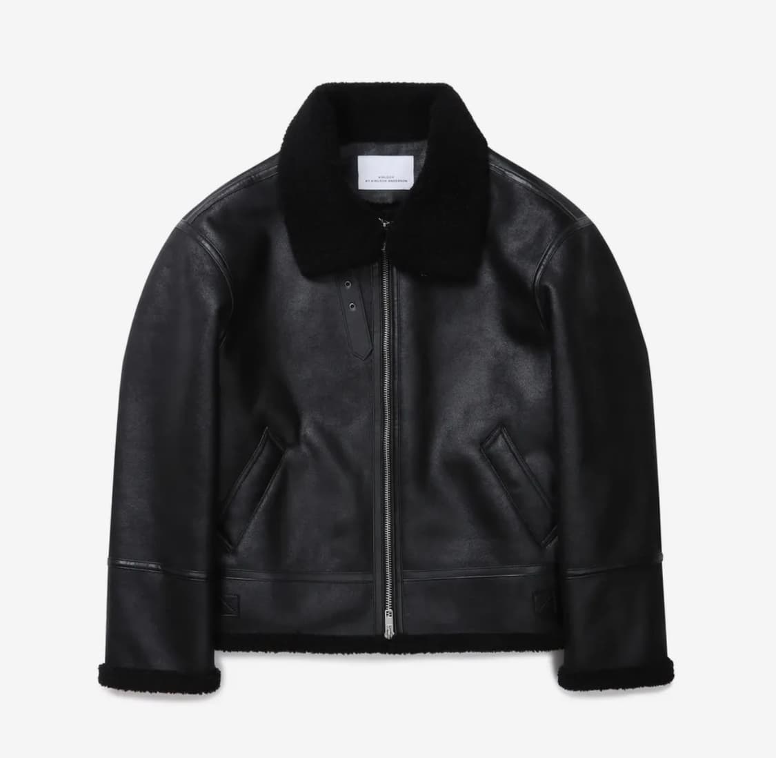 커넥트킨록 하이넥라인 무스탕 자켓 100사이즈 상품이미지3