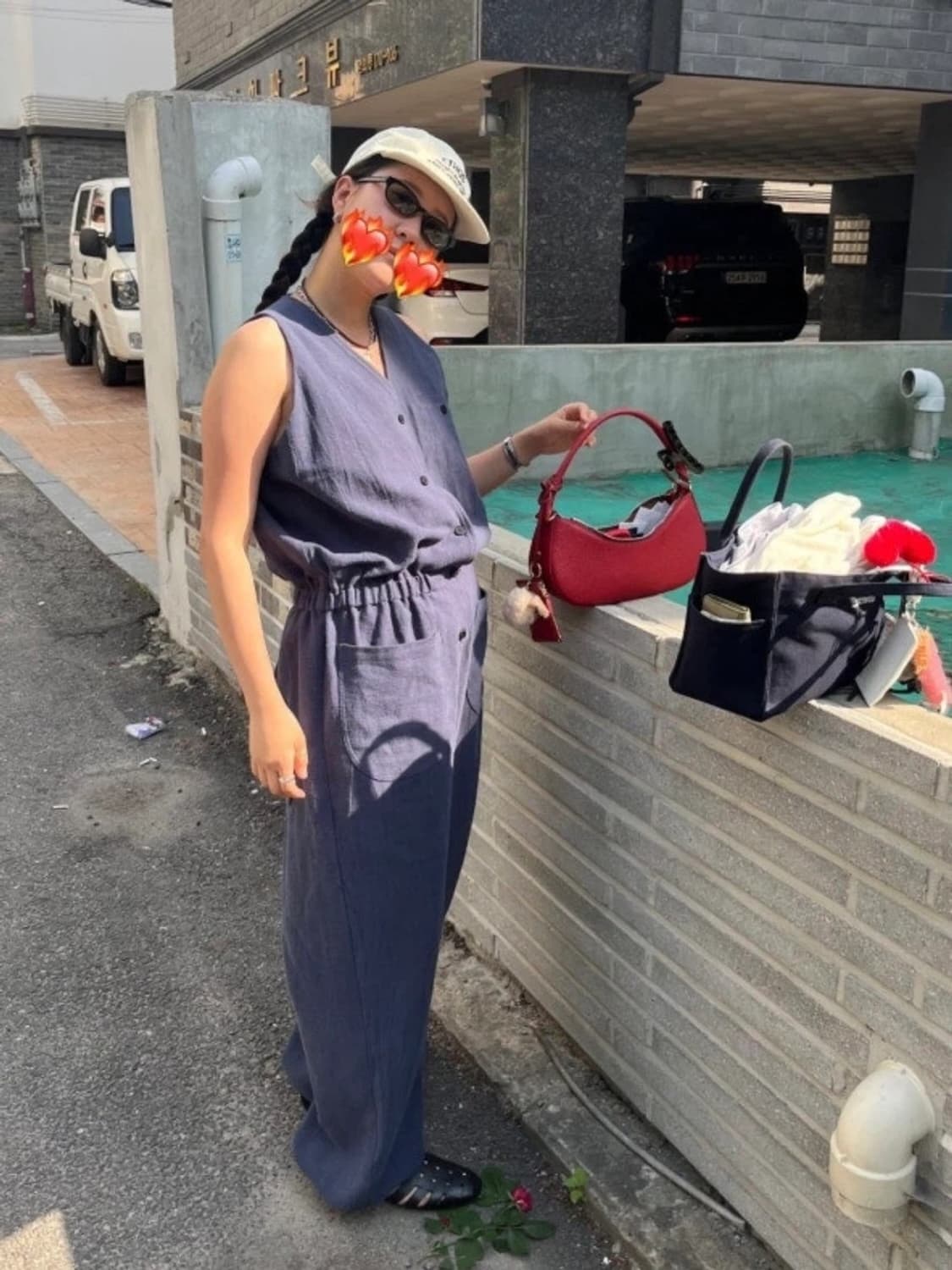 [새상품] 에토스 ETHOS 보트백 BOAT BAG - 레드 상품이미지10