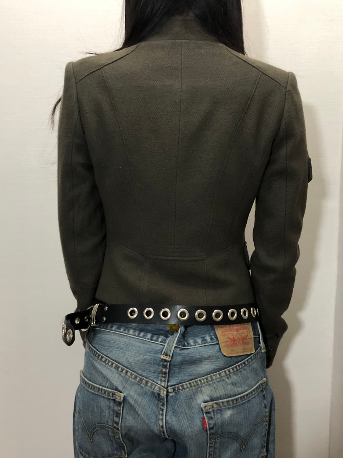 빈티지 다크브라운 펑크 자켓 상품이미지7