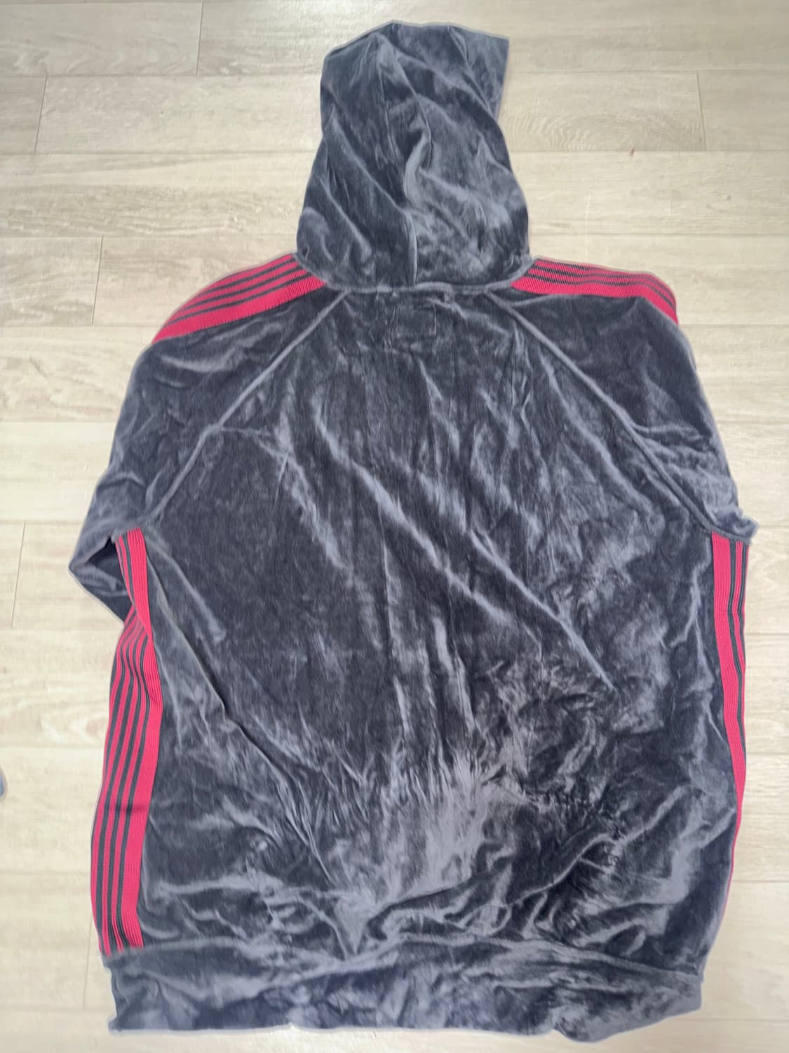 니들스 트랙 후드 벨루어 차콜 M 상품이미지5