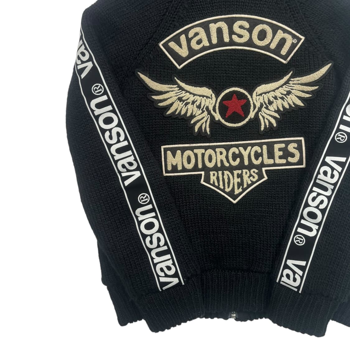 밴슨 레더 윙 로고 코위찬 자켓 M 상품이미지3