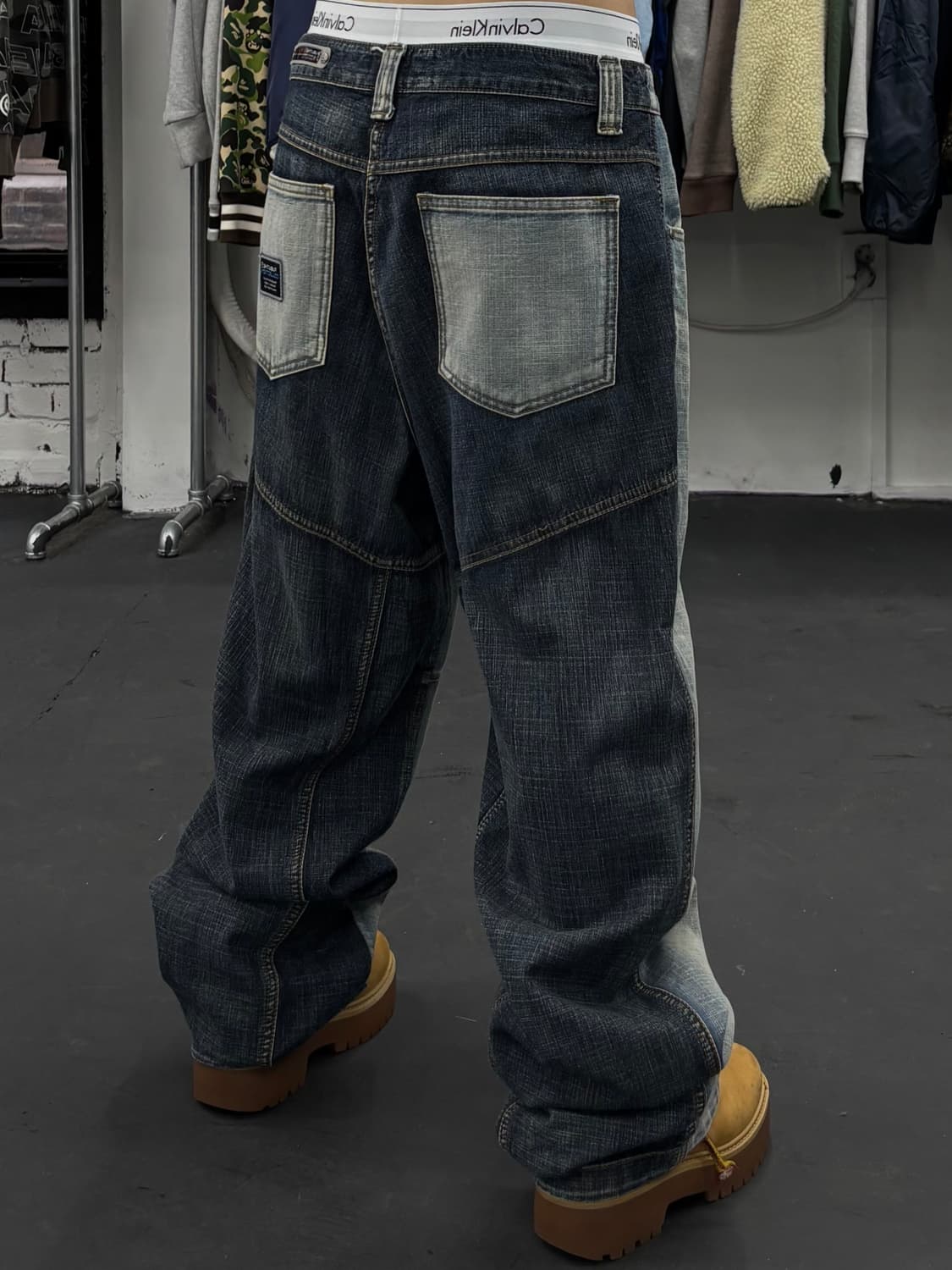 FUBU 푸부 투톤 올드스쿨 데님팬츠 상품이미지6