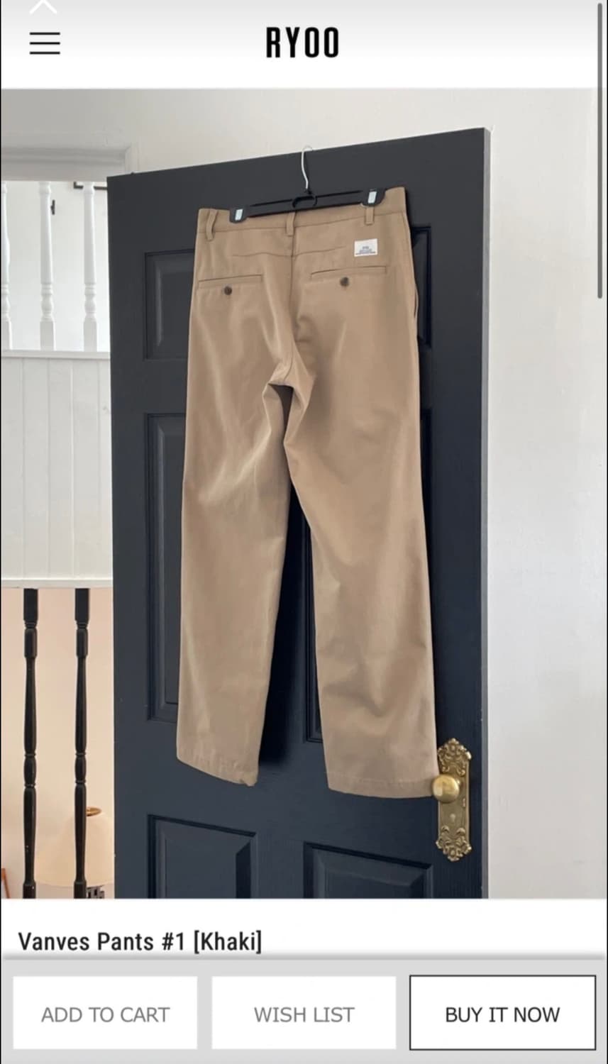 Ryoo vanves pants m사이즈 상품이미지1