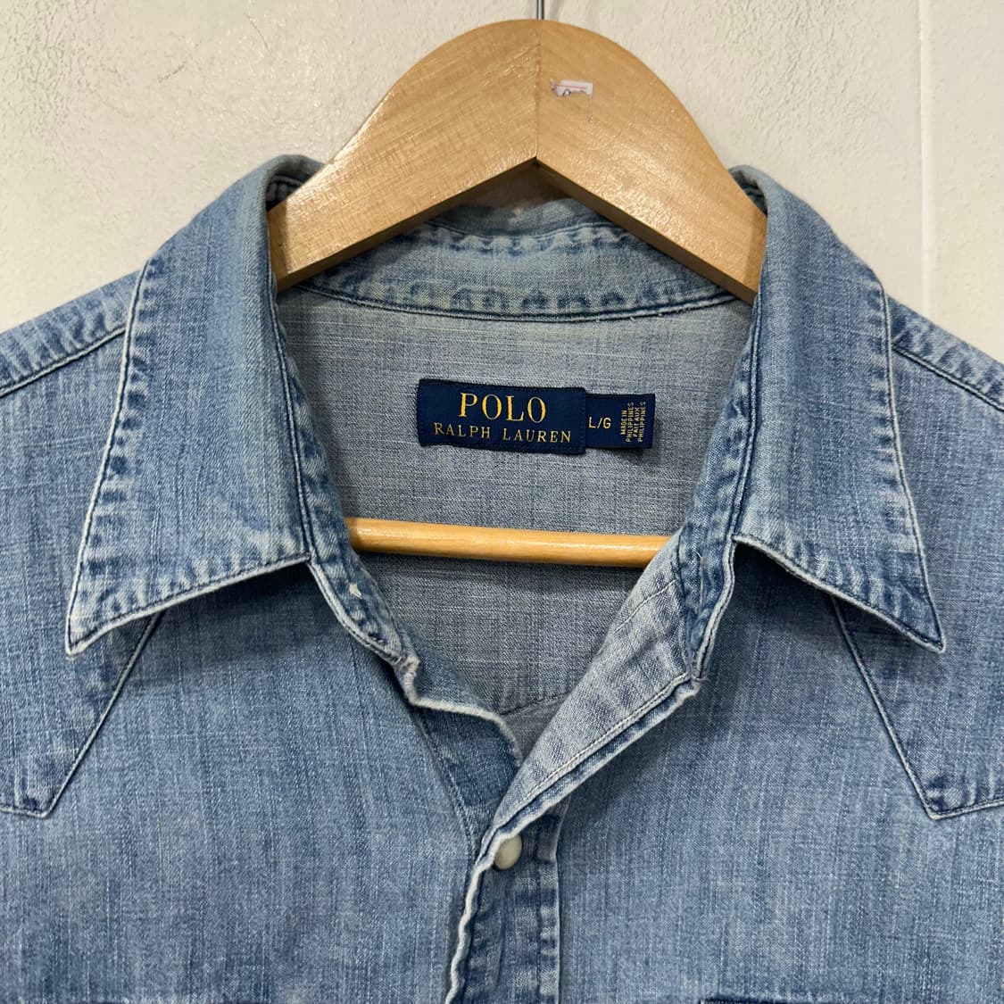 폴로 데님 셔츠 상품이미지2
