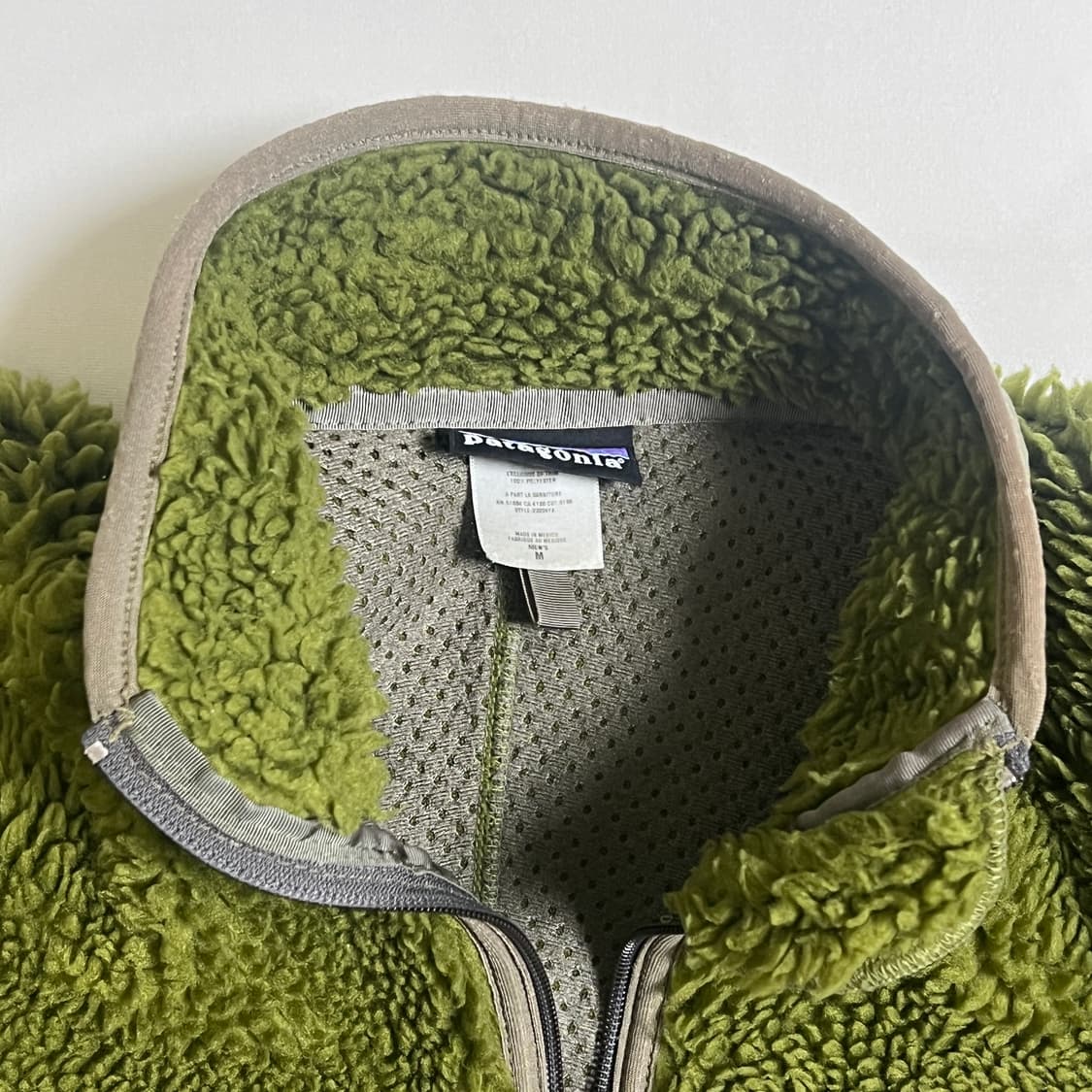 빈티지 파타고니아 딥파일 가디건 모스그린 M 상품이미지3