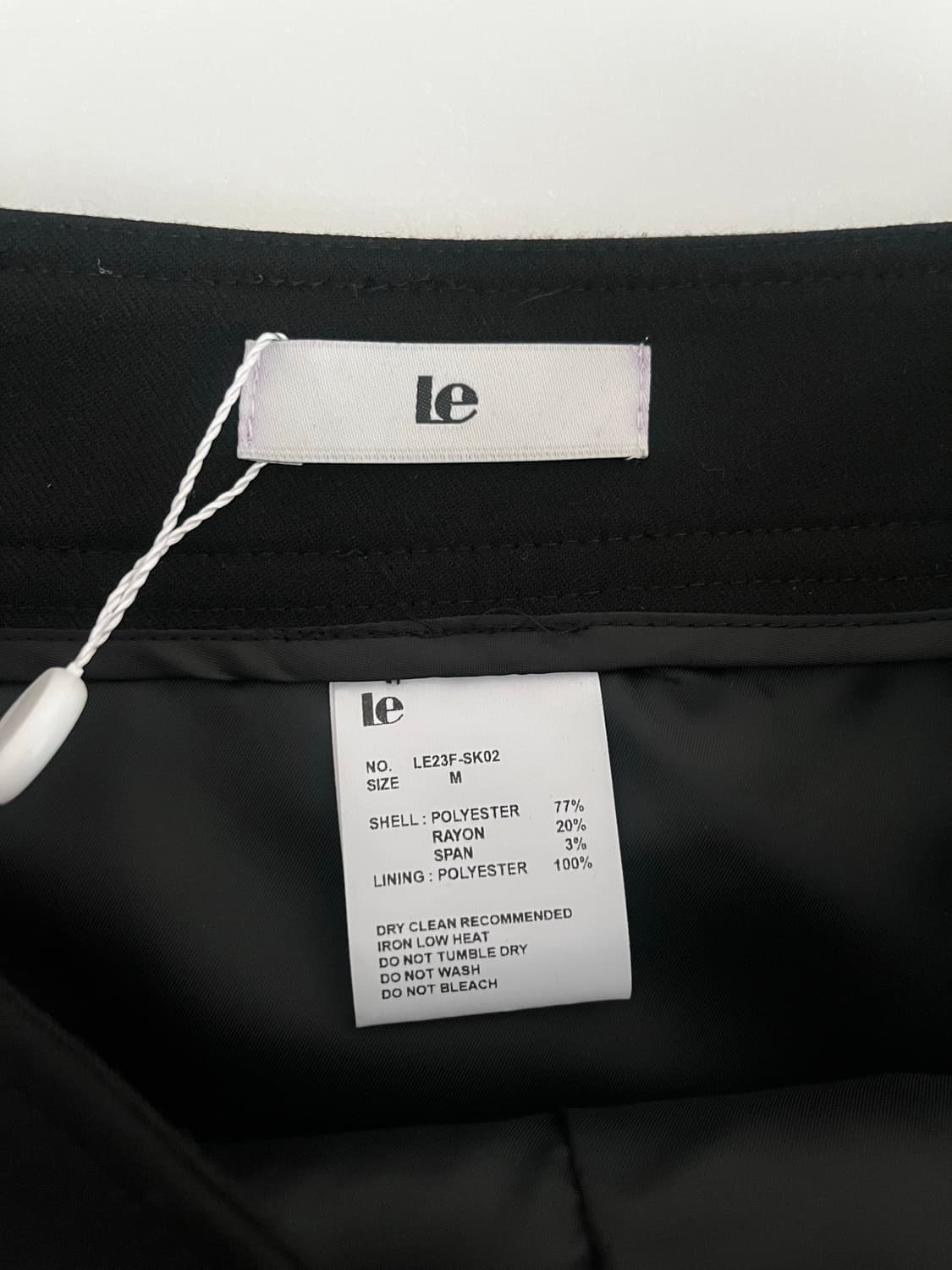 M) 새상품 르 Le 핀턱 미니 스커트 블랙 상품이미지4