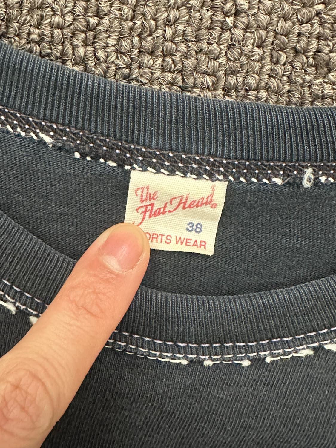 38)The Flat Head vintage 모터사이클 백프린팅 반팔 티 상품이미지5