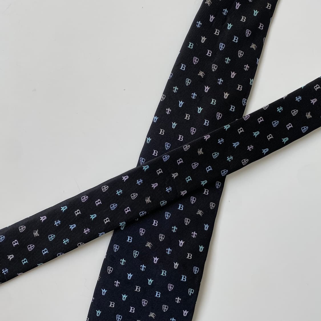 버버리 블랙 모노그램 명품 정품 넥타이 (Burberry) 상품이미지4