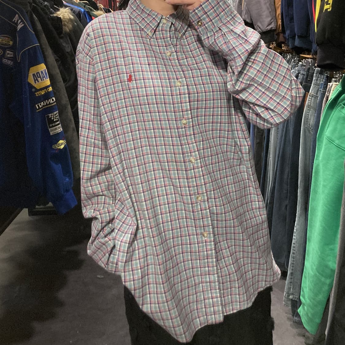 [IM]폴로 랄프로렌 타탄 체크 셔츠 블루 상품이미지4