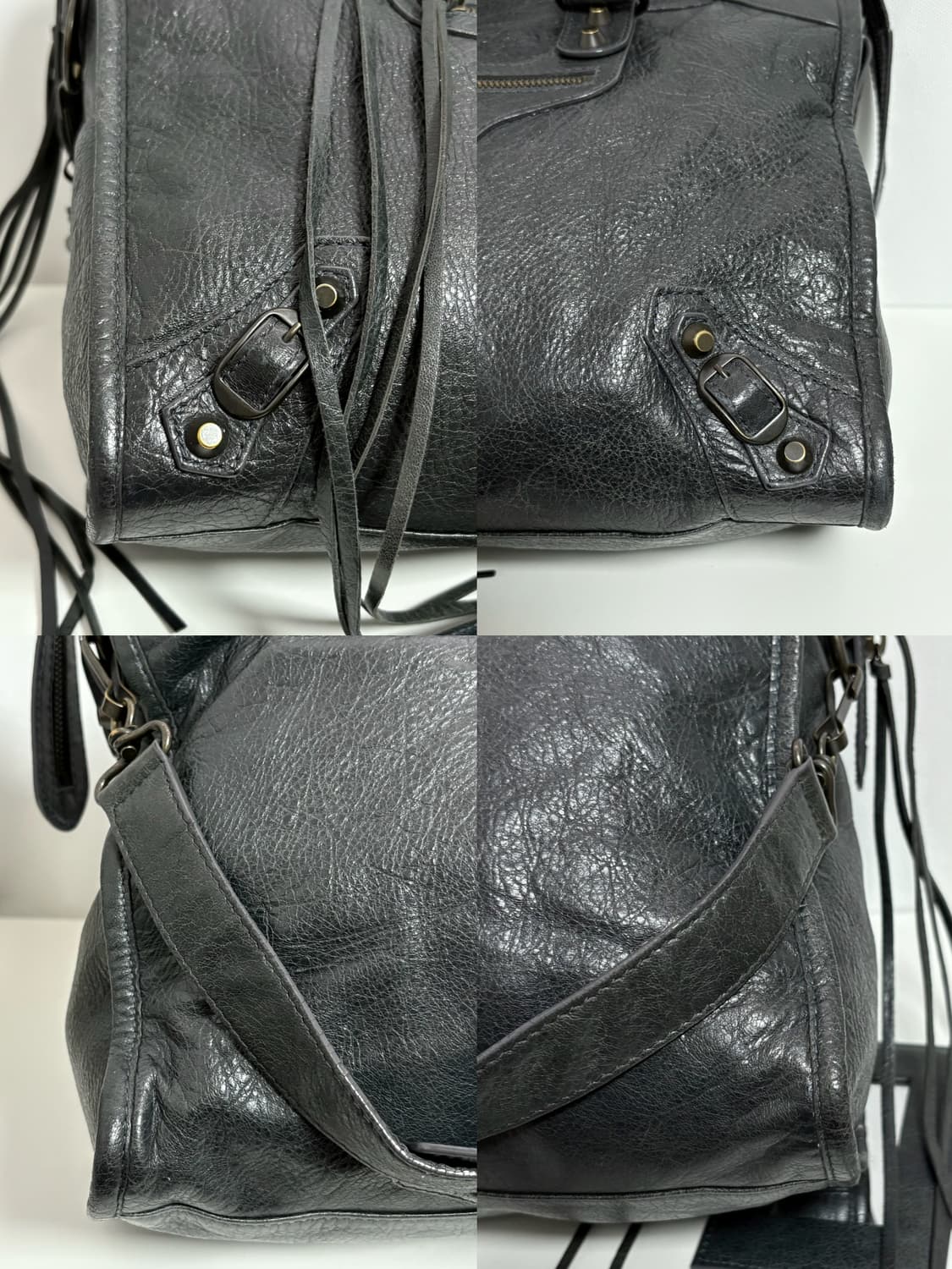 발렌시아가 시티 모터백 다크그레이 상품이미지2