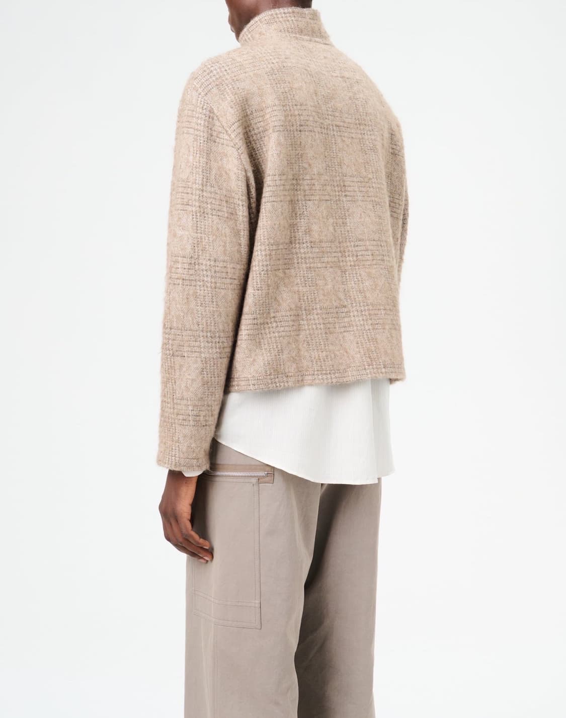 (정품/새상품) 아워레가시 남성 베이지 체크 슈렁큰 풀집 폴로 상품이미지7