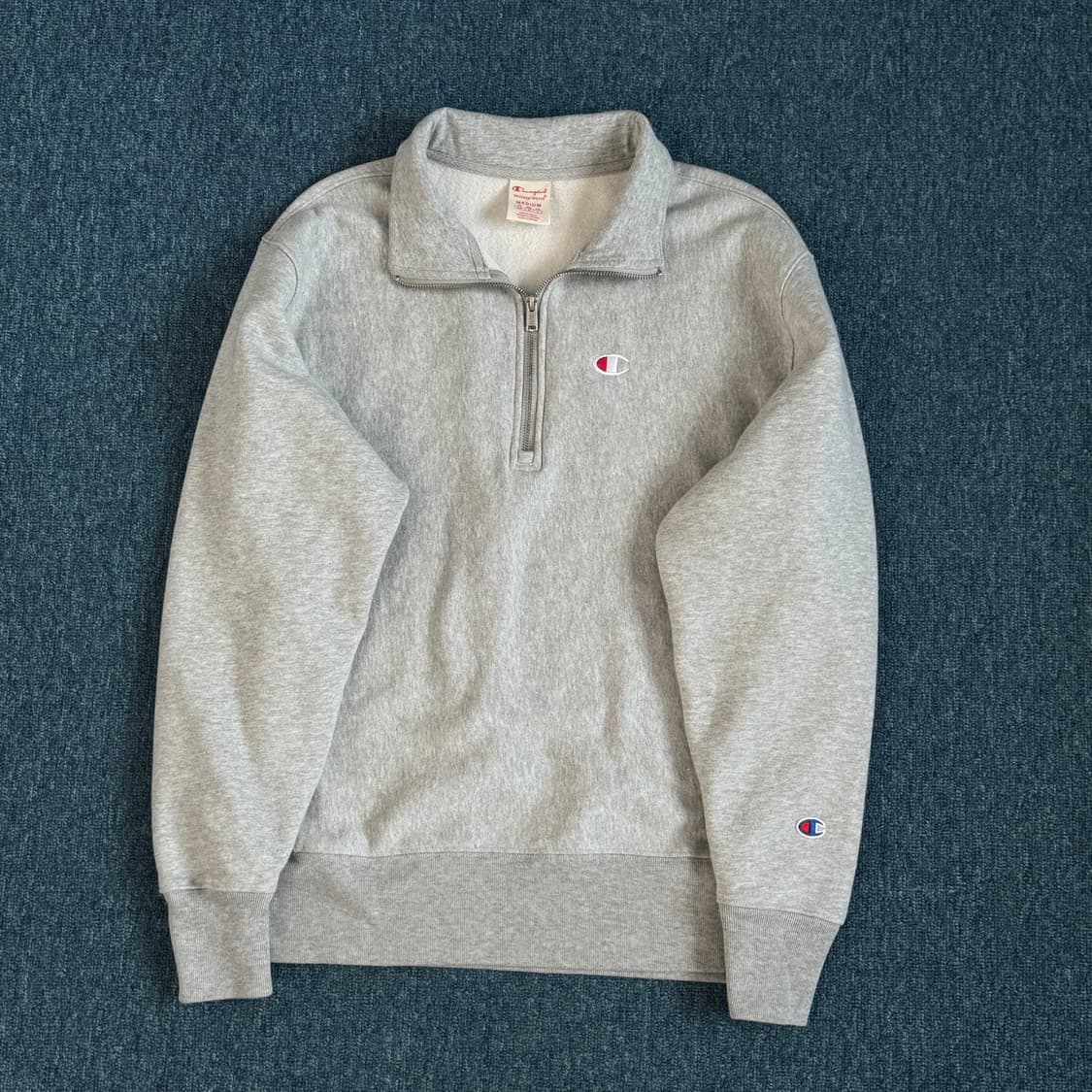 챔피온 리버스위브 하프넥 맨투맨 반집업  상품이미지2