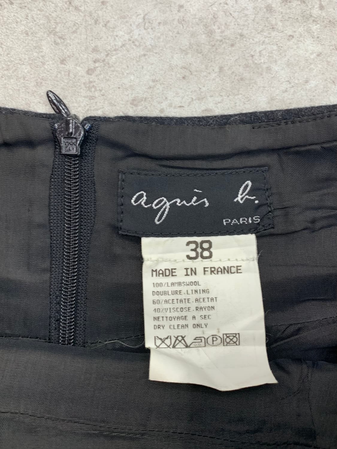 Agnes B 아네스베 울 스커트 상품이미지4