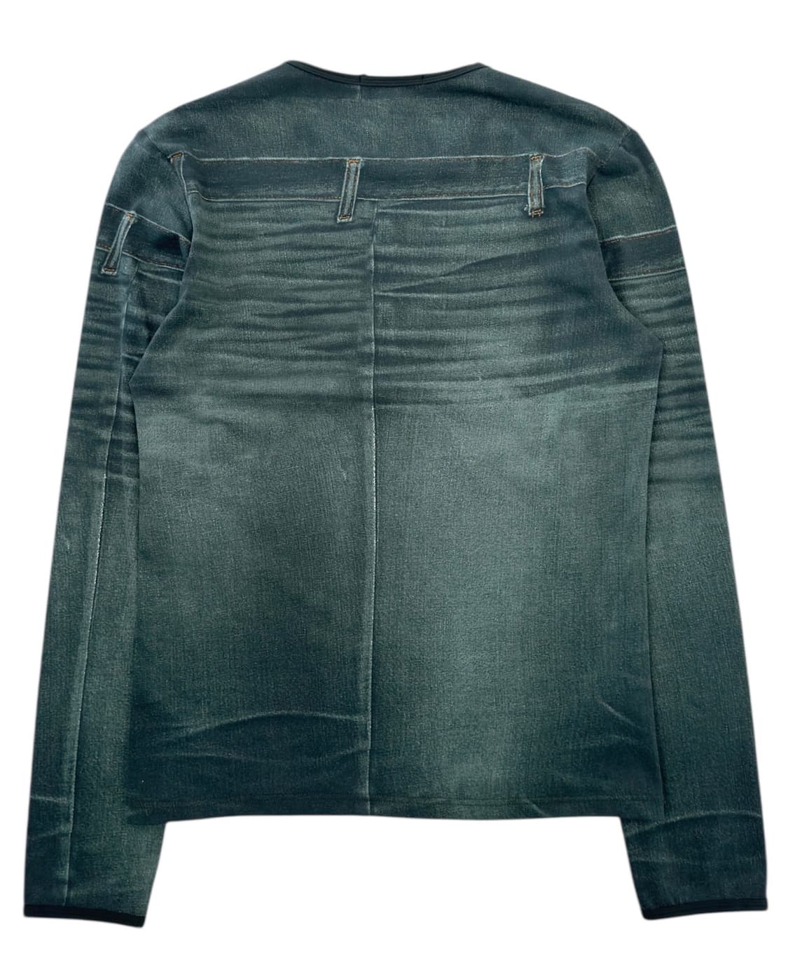 로버트 카발리 데님 프린팅 롱슬리스 상품이미지3