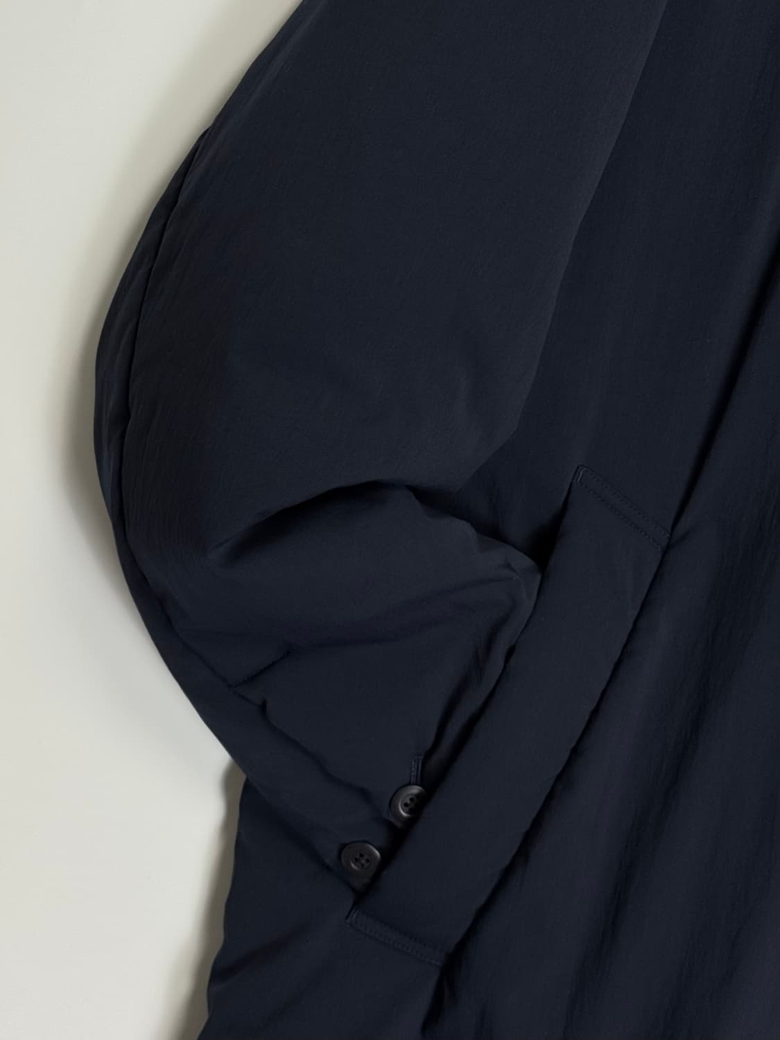 빔즈 안솜 패딩 오버 코트 네이비 L 상품이미지6