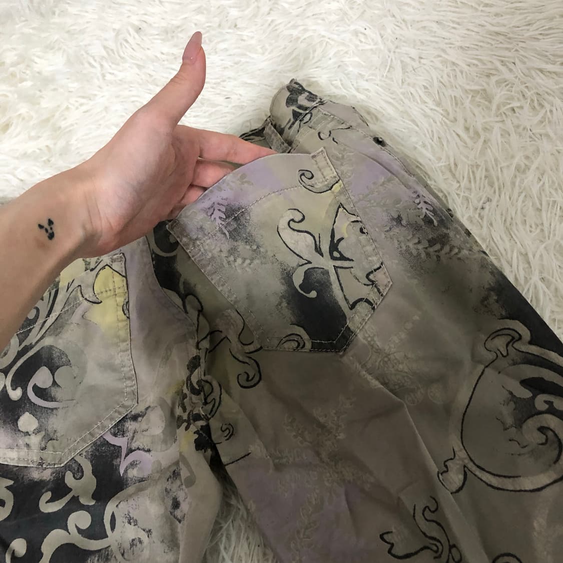 빈티지 실키한 문향 로우라이즈 상품이미지7