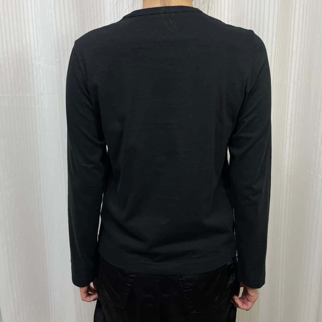 꼼데가르송 트리콧 레이스 디자인 롱슬리브 상품이미지2