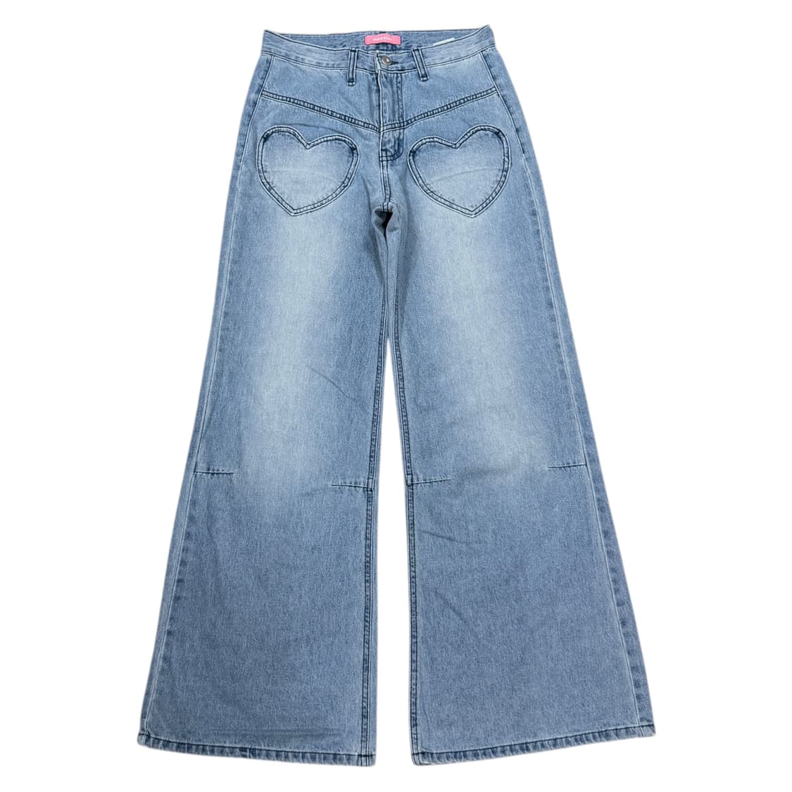 매드핑크 하트 포켓 부츠컷 데님 팬츠 바지 1 상품이미지1