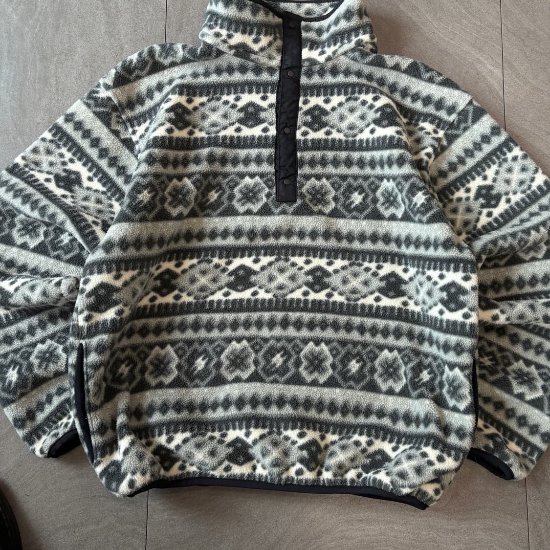 90s L.L.bean 90년대 미국 생산 엘엘빈 아즈텍 플리스 신칠라  상품이미지4